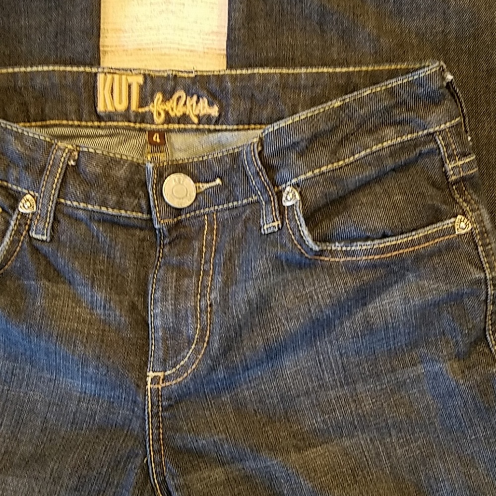 Kut from the Kloth Dark Wash Bootcut Jeans Sz 4 - Picture 3 of 6